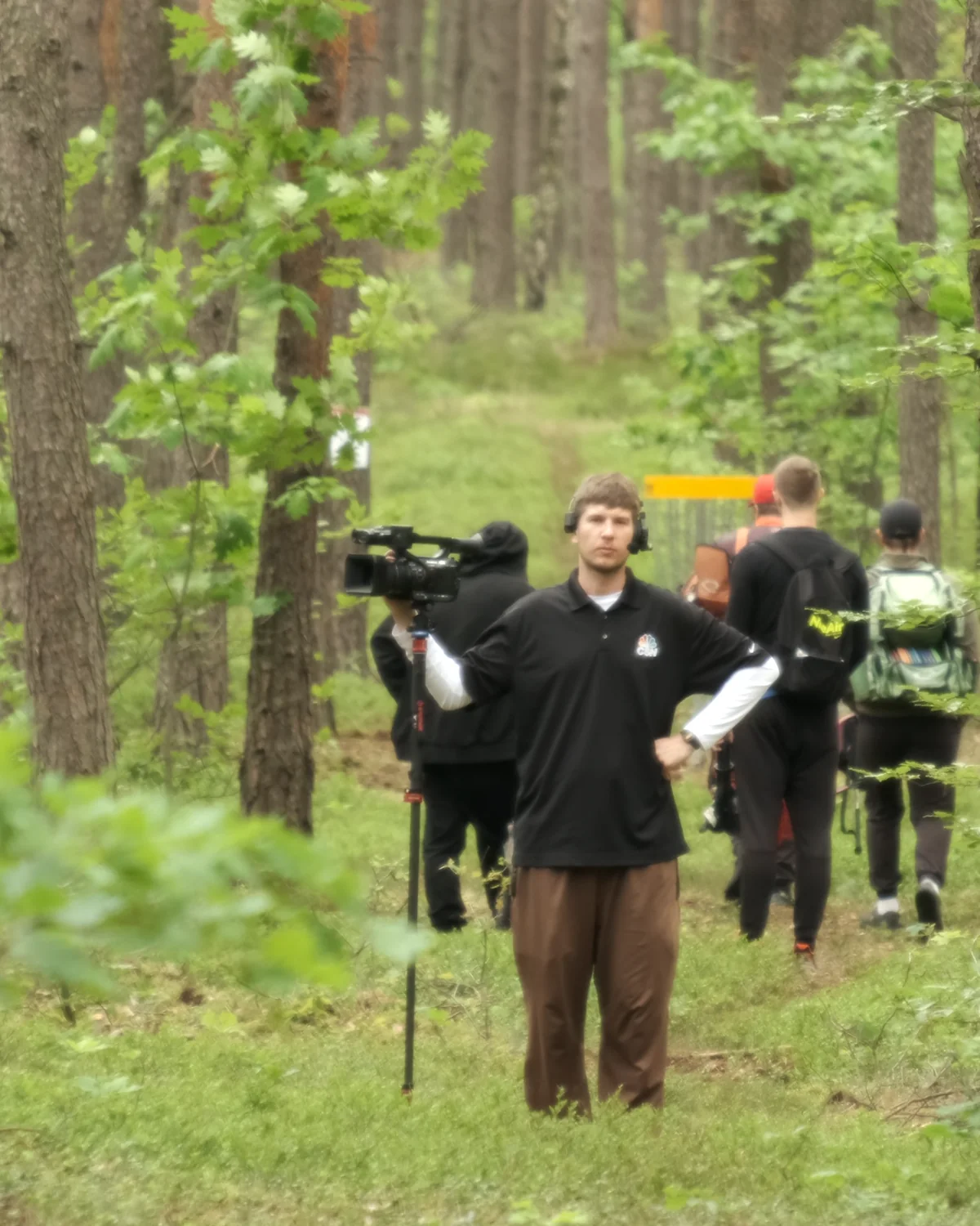 Ekipa filmowa Discgolf Media Polska na planie